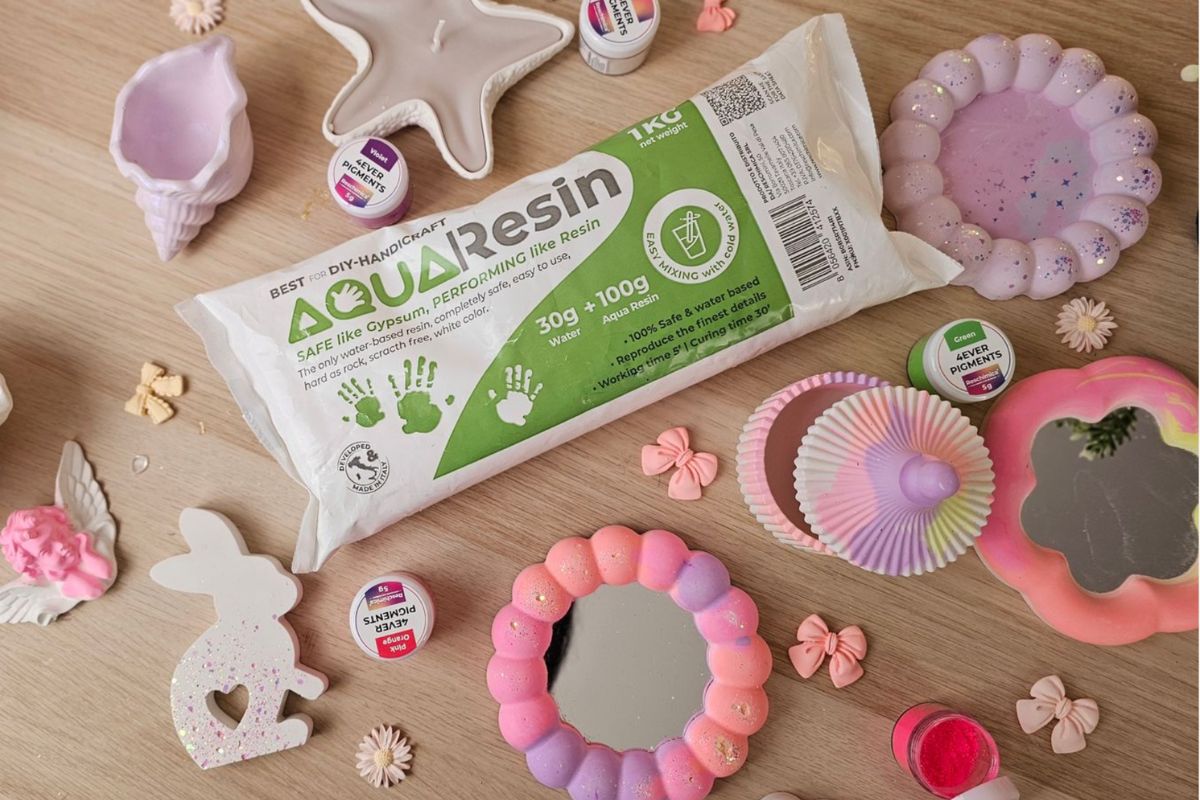 5 progetti creativi con la resina minerale Aqua Resin