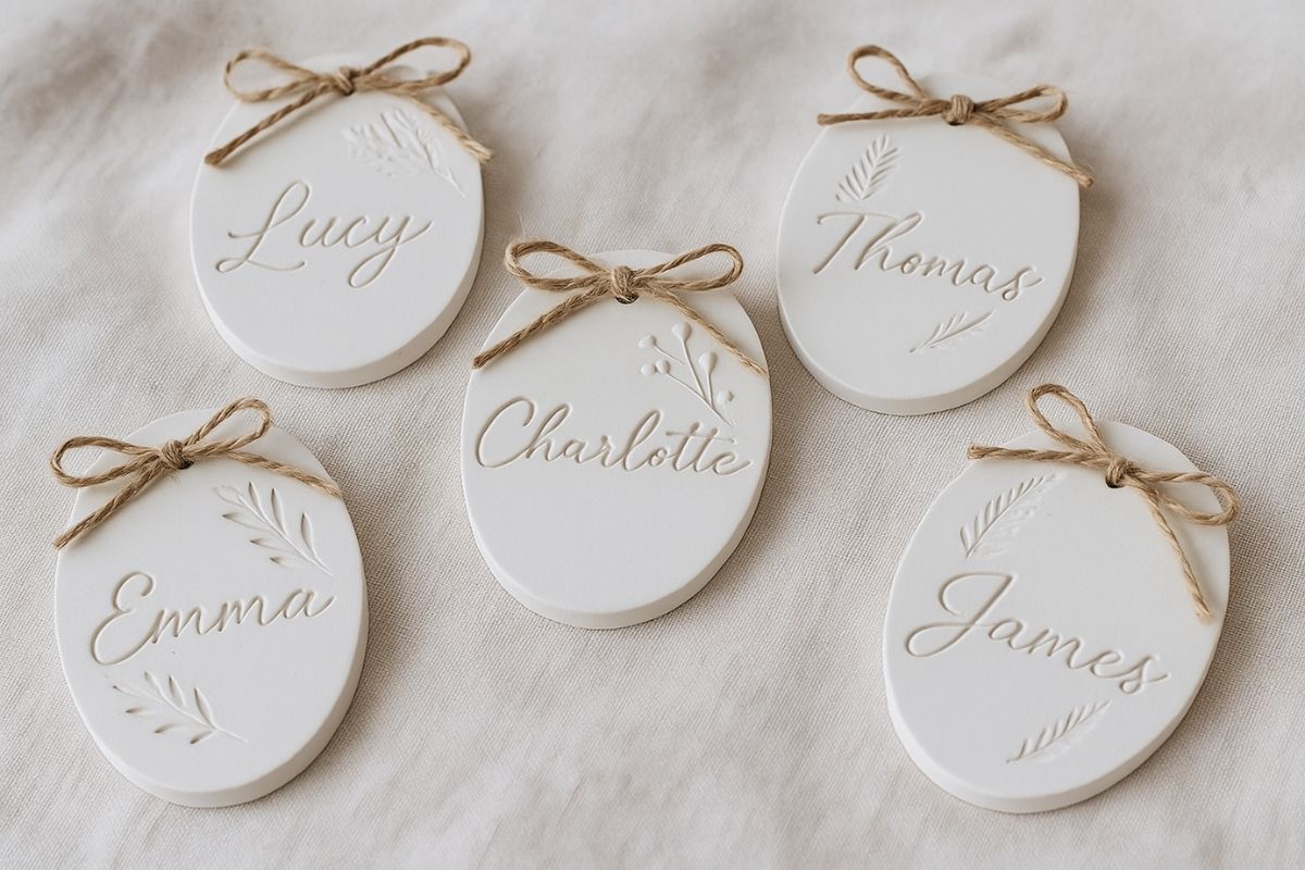 Crea i tuoi segnaposto personalizzati per matrimoni, battesimi e cene speciali
