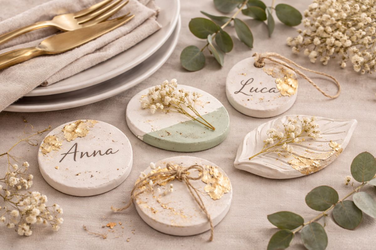 Segnaposti per matrimoni o cene eleganti - Aqua Resin