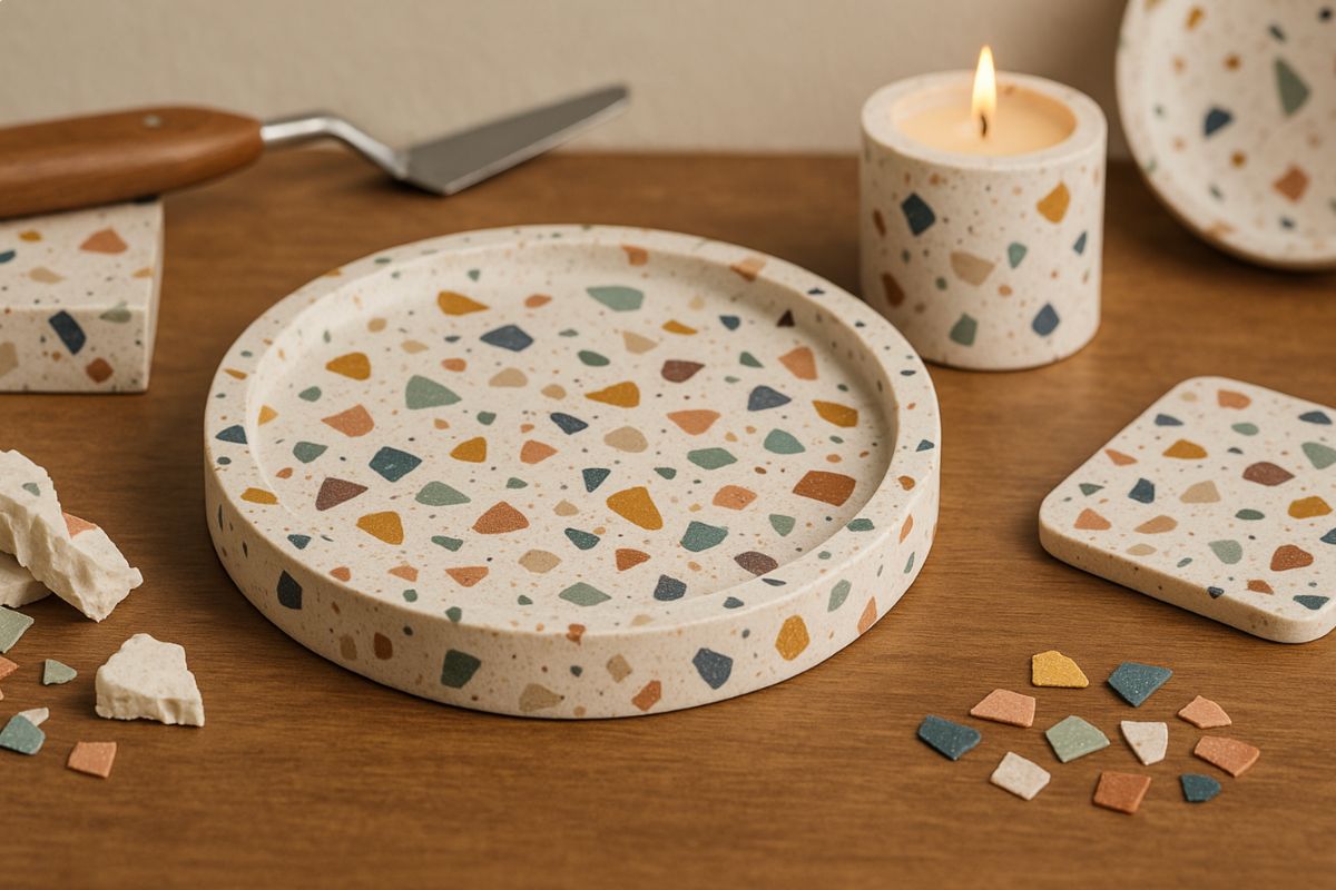 Effetto terrazzo con gesso Aqua Resin