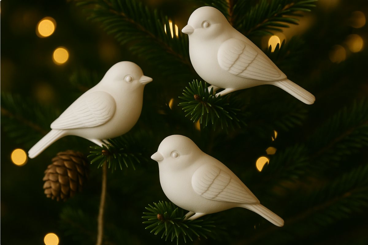 Crea uccellini decorativi in gesso per il tuo albero