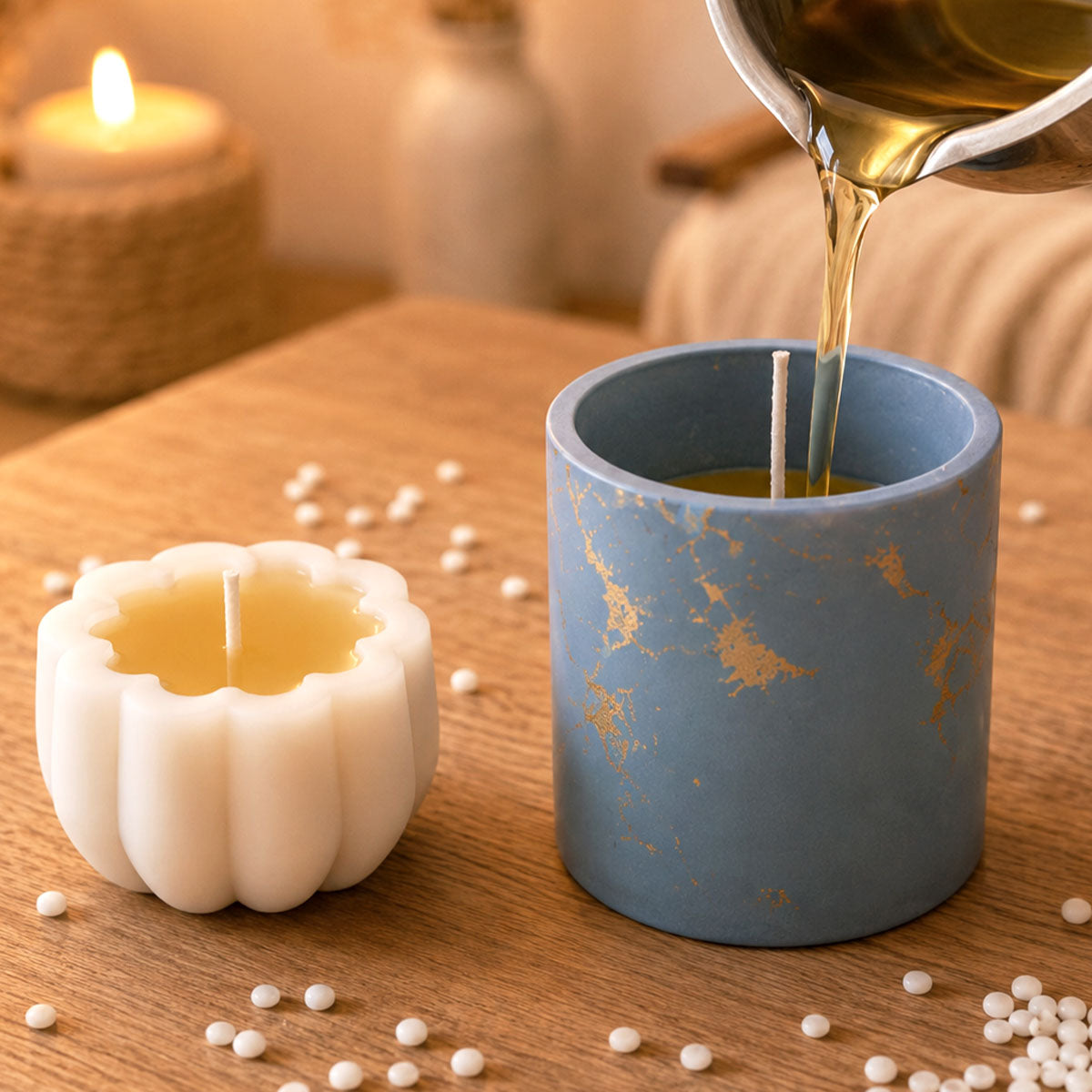 AQUA WAX – Cera per Candele Fai Da Te Profumate e Decorative