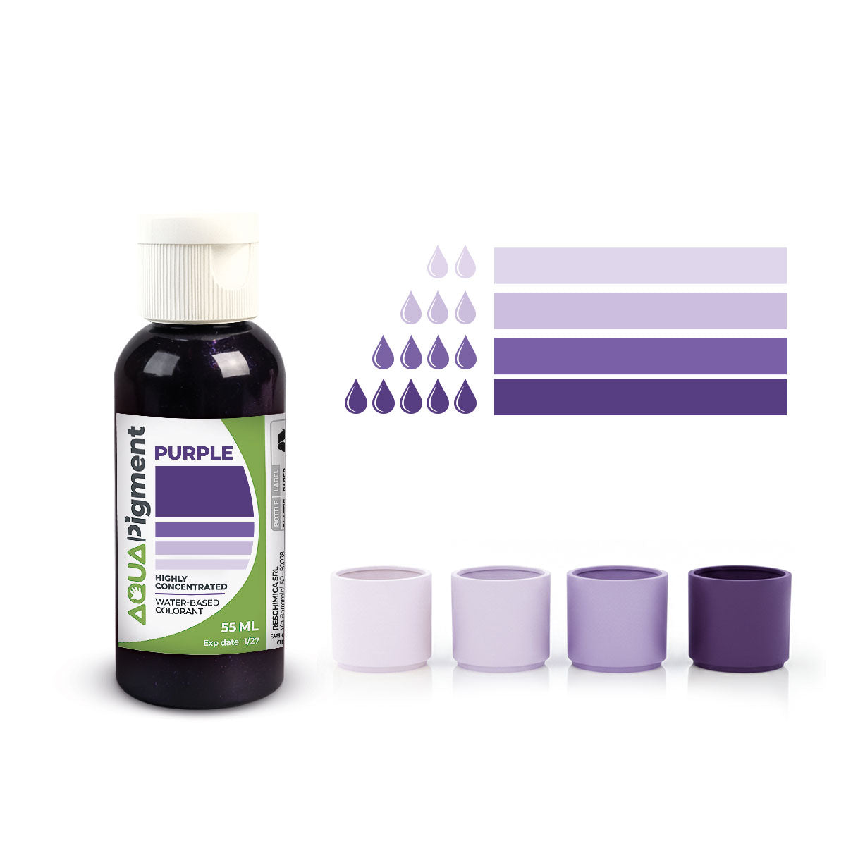 Aqua Pigment – Set Boho Chic 6 Colori per Aqua Resin e Gesso