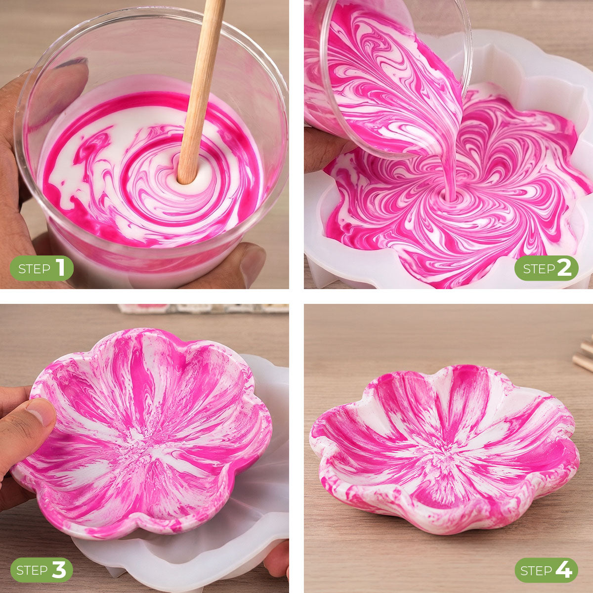 Aqua Pigment – Set Fluo 6 Colori per Aqua Resin e Gesso