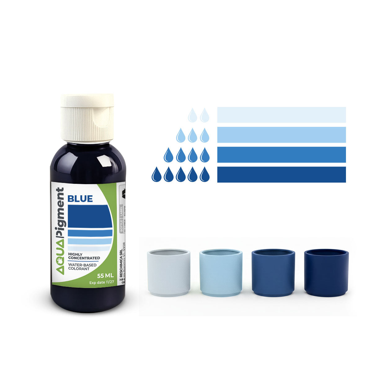 Aqua Pigment – Set Primari 4 Colori per Aqua Resin e Gesso