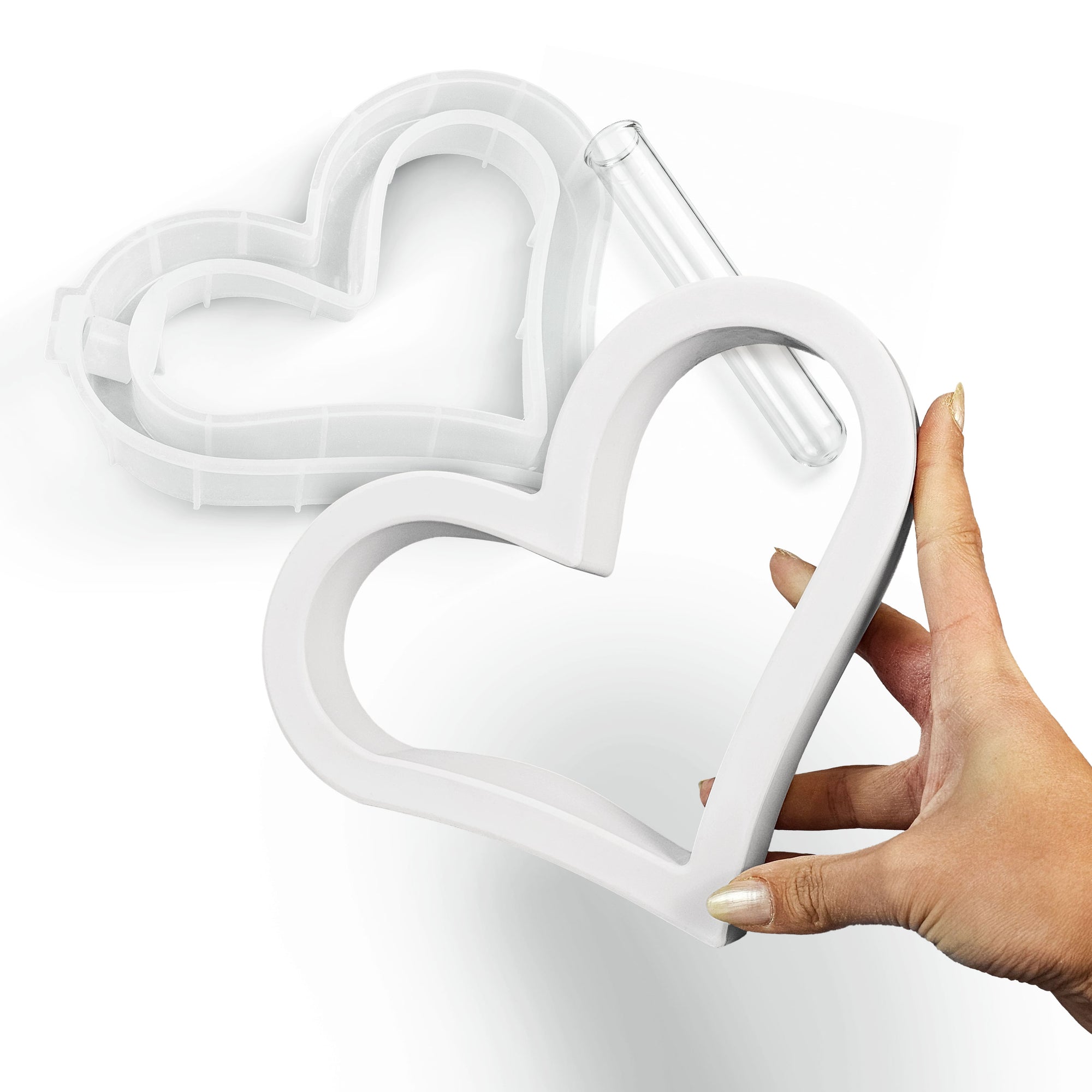 Stampo Cuore Sospeso – Vaso idroponico a cuore