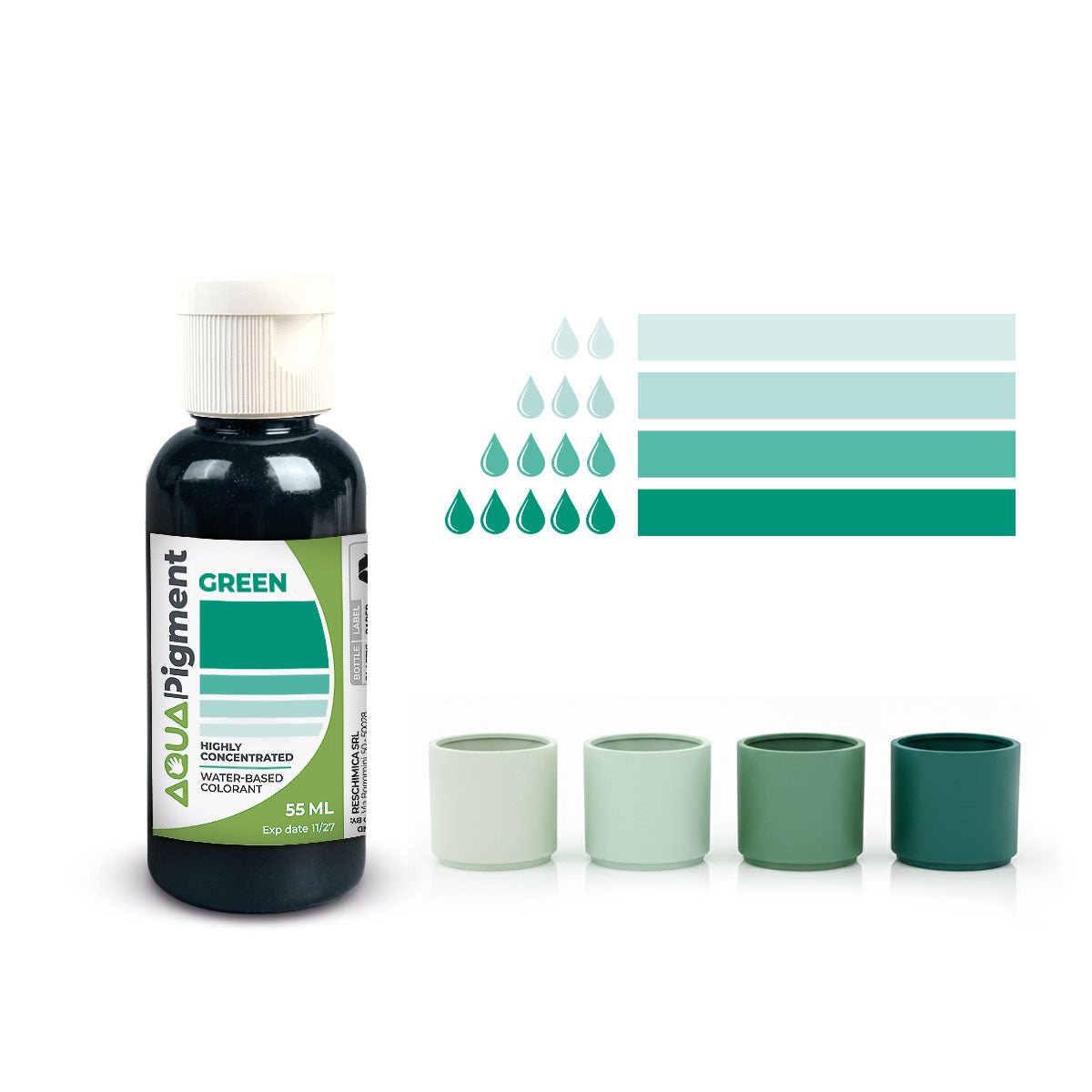 Aqua Pigment – Set Boho Chic 6 Colori per Aqua Resin e Gesso - Aqua Resin