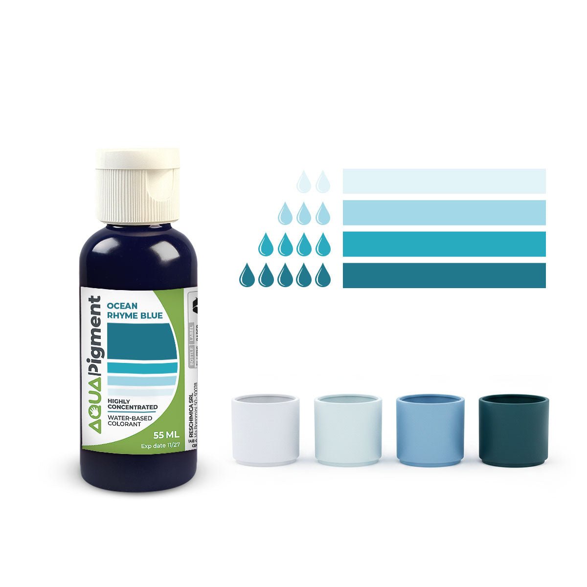 Aqua Pigment – Set Boho Chic 6 Colori per Aqua Resin e Gesso - Aqua Resin