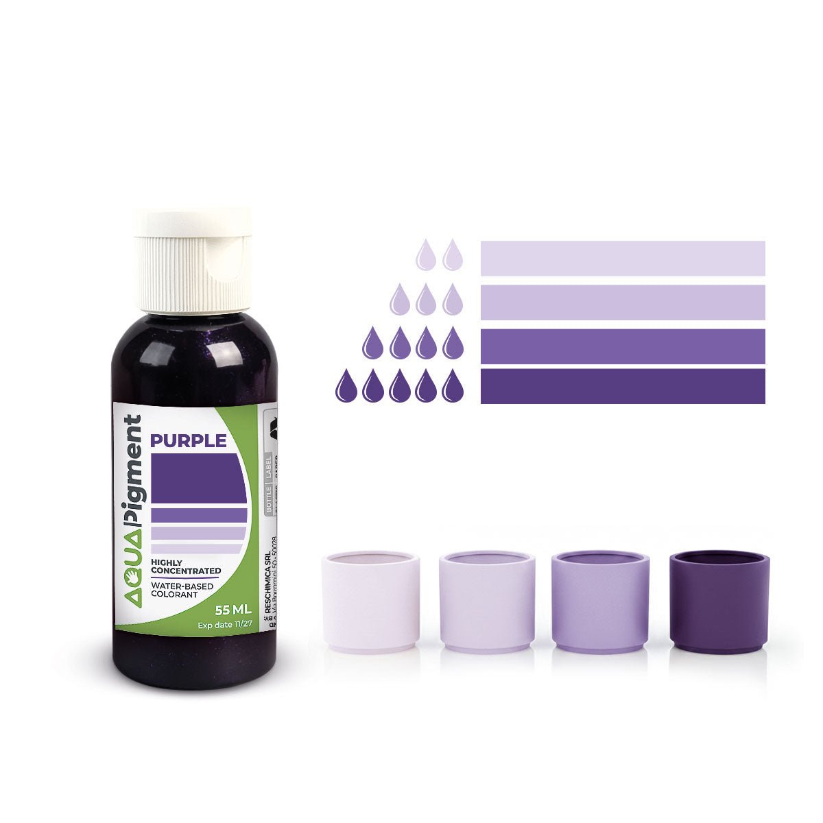 Aqua Pigment – Set Boho Chic 6 Colori per Aqua Resin e Gesso - Aqua Resin