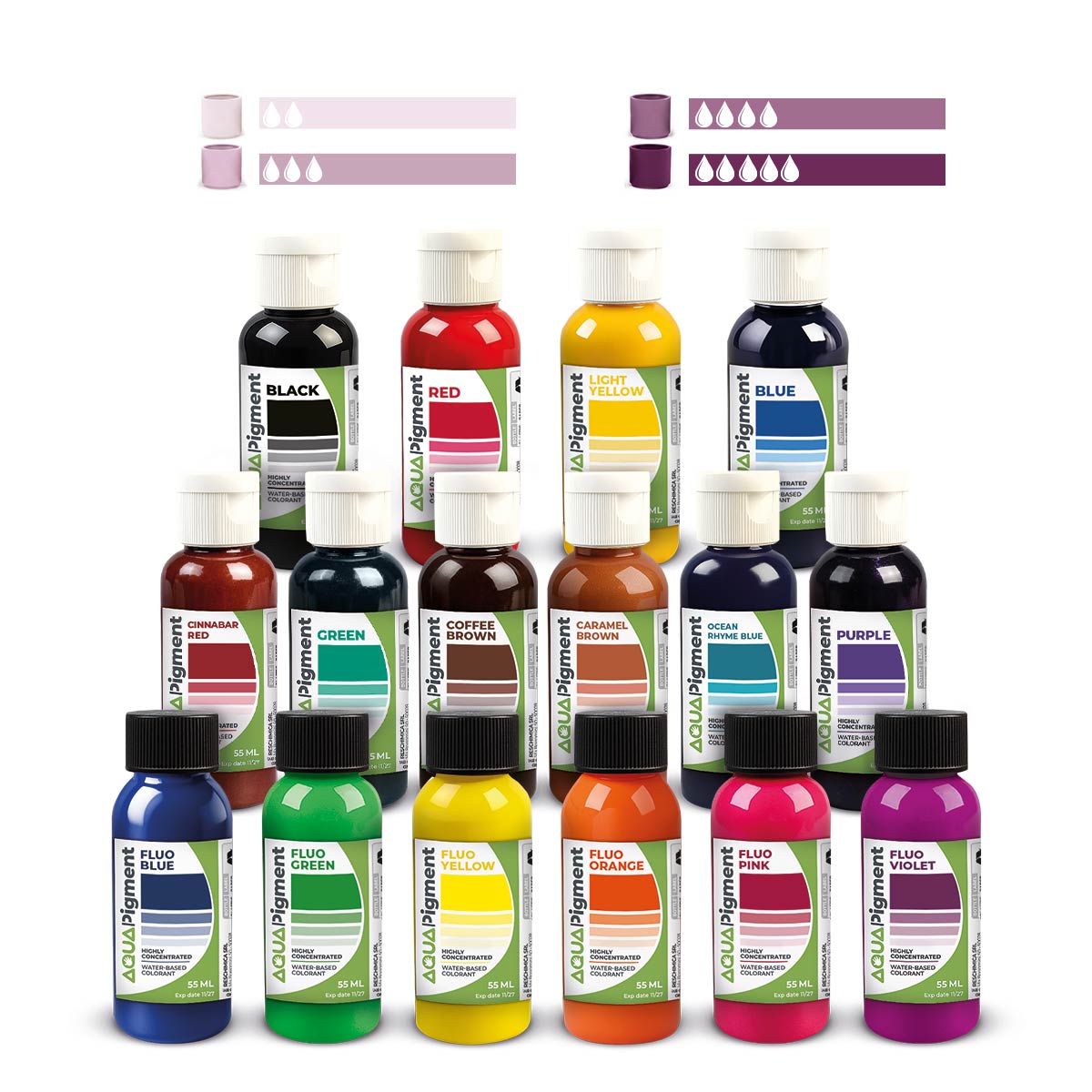 Aqua Pigment – Set Completo 16 Colori per Aqua Resin e Gesso - Aqua Resin