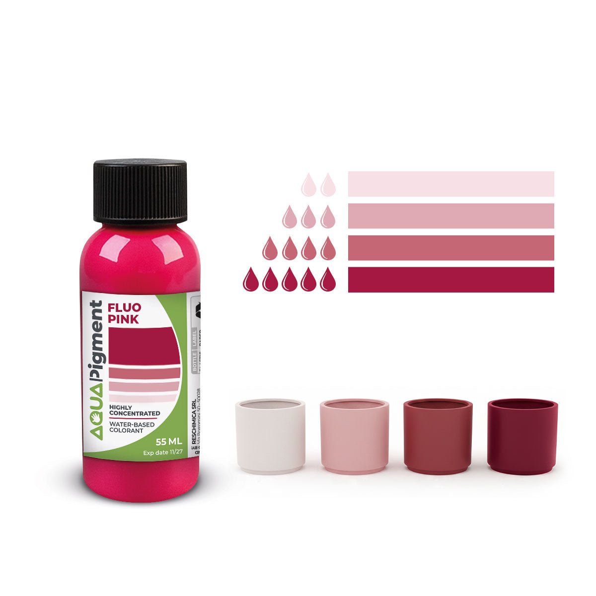Aqua Pigment – Set Fluo 6 Colori per Aqua Resin e Gesso - Aqua Resin