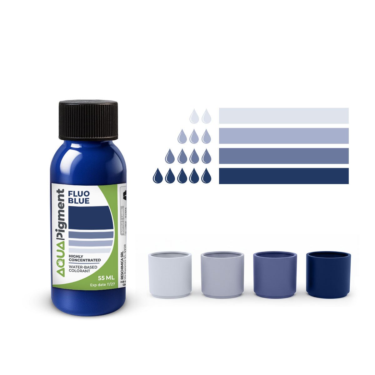 Aqua Pigment – Set Fluo 6 Colori per Aqua Resin e Gesso - Aqua Resin