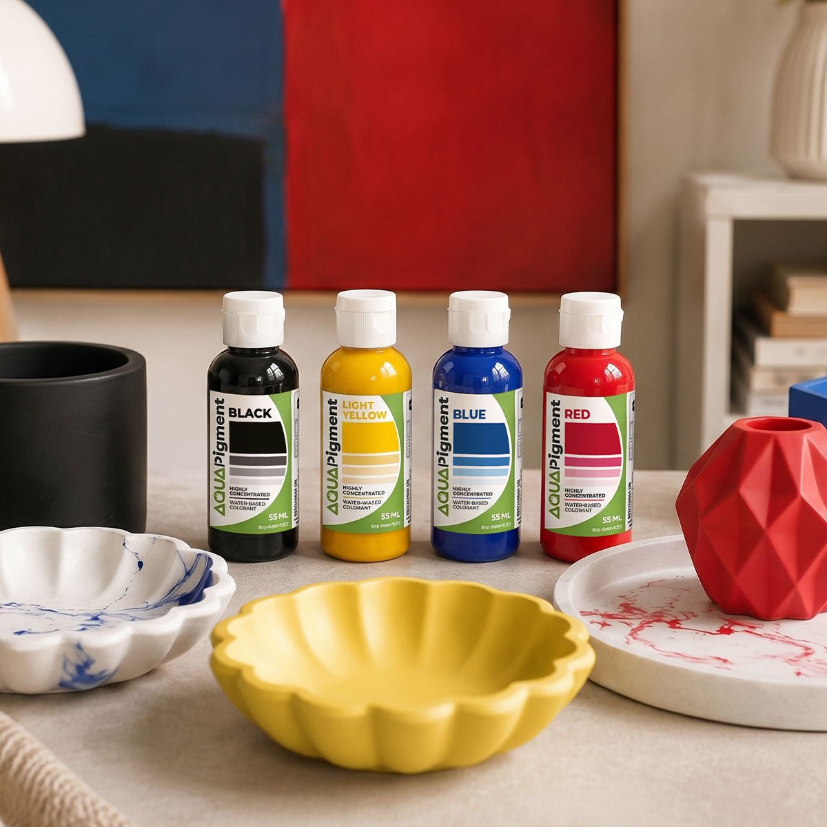 Aqua Pigment – Set Primari 4 Colori per Aqua Resin e Gesso - Aqua Resin