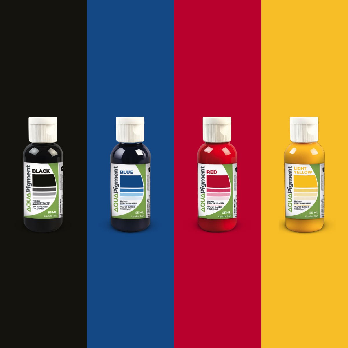 Aqua Pigment – Set Primari 4 Colori per Aqua Resin e Gesso - Aqua Resin
