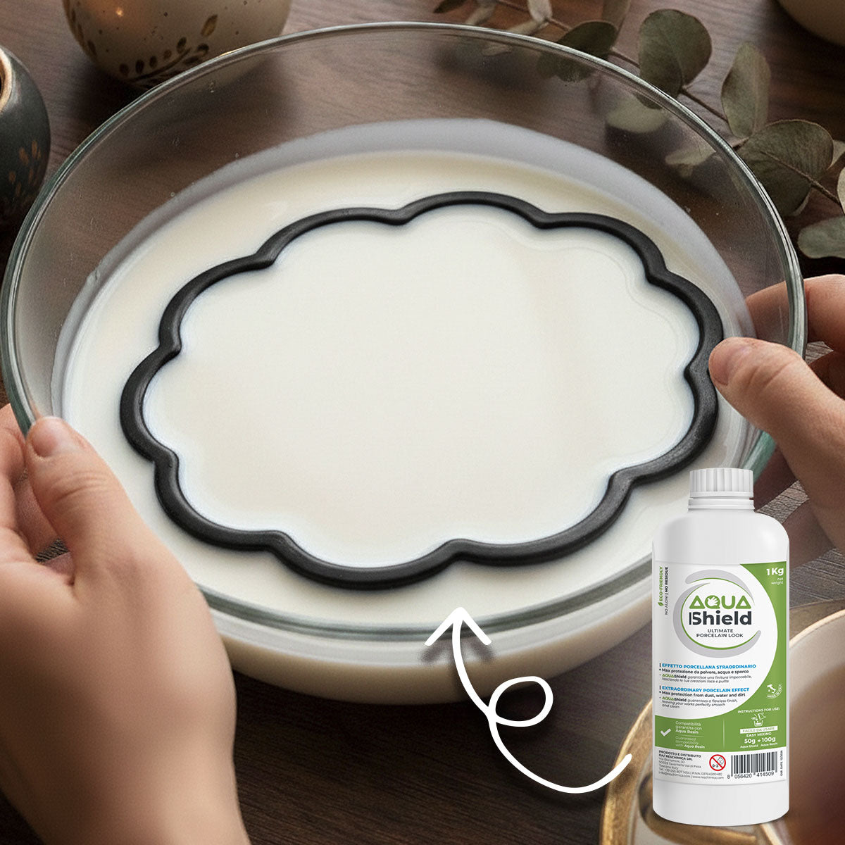 Aqua Resin Black Kit - Il kit creativo nero per decorazioni moderne