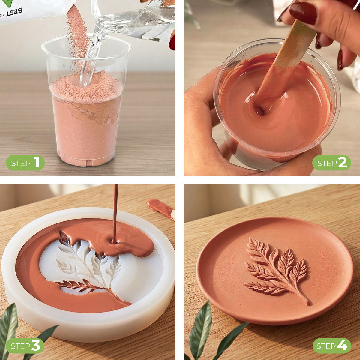 AQUA RESIN TERRACOTTA ROMA – Gesso premium color terracotta, naturale e sicuro, da colata