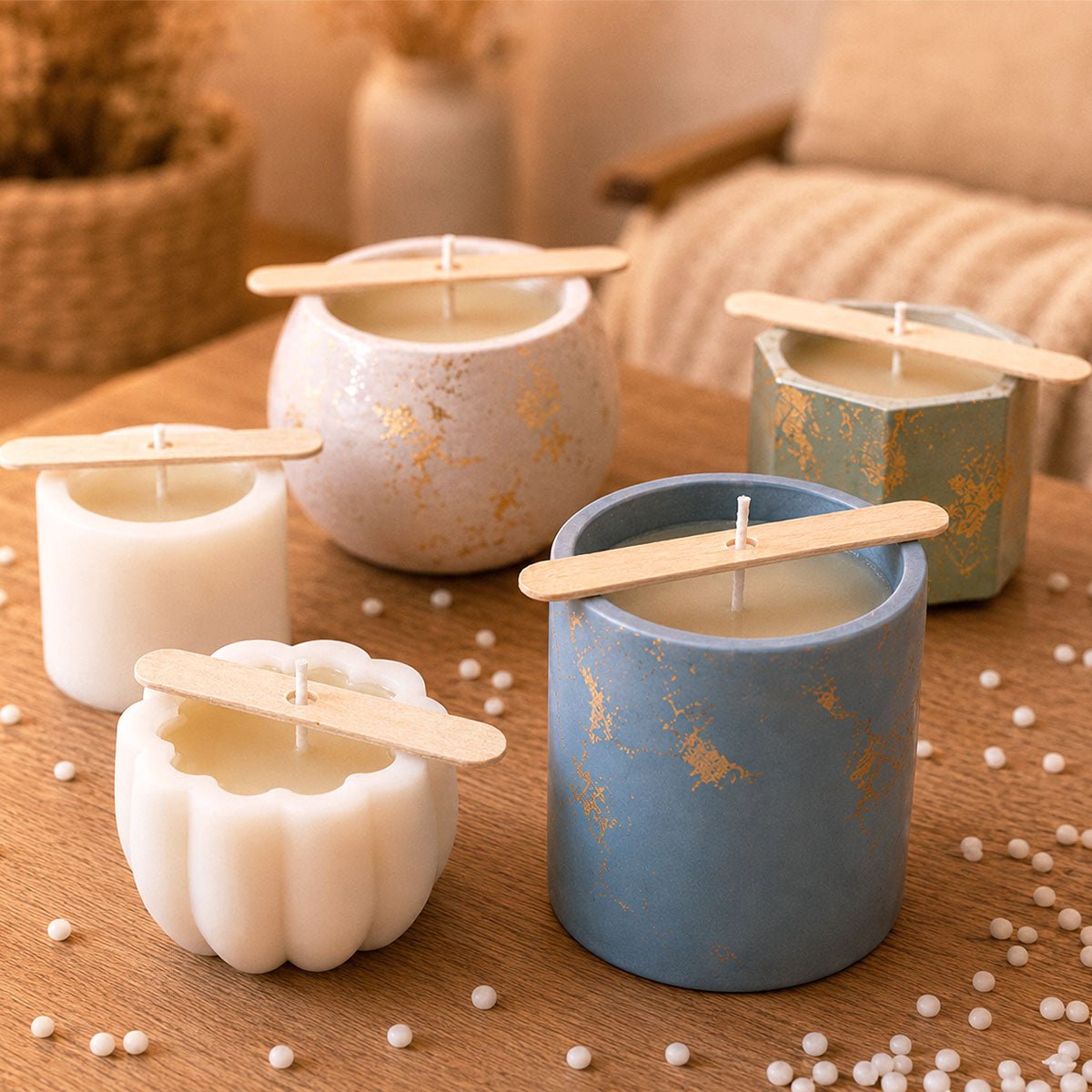 AQUA WAX – Cera per Candele Fai Da Te Profumate e Decorative - Aqua Resin