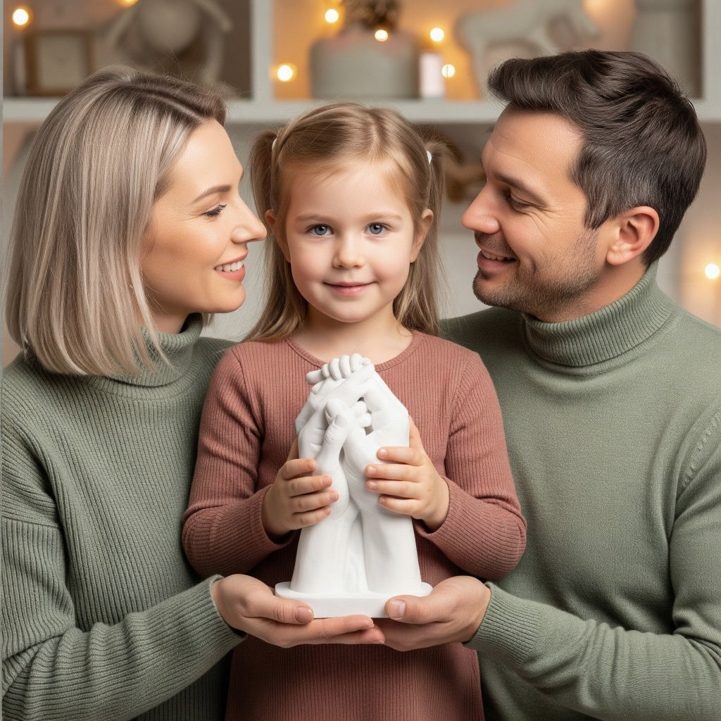 Calco mani famiglia e coppia love cast kit