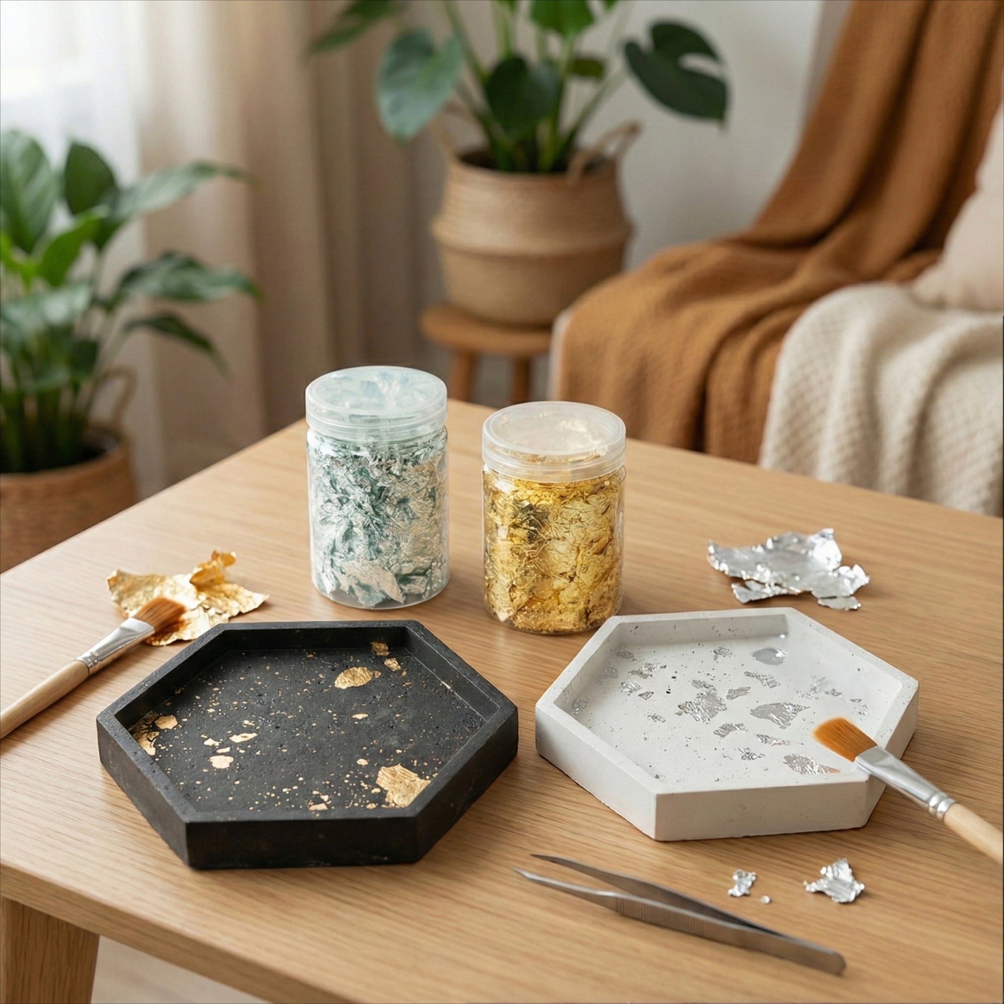 Foglia Oro e Foglia Argento - Decorazioni per gesso Aqua Resin