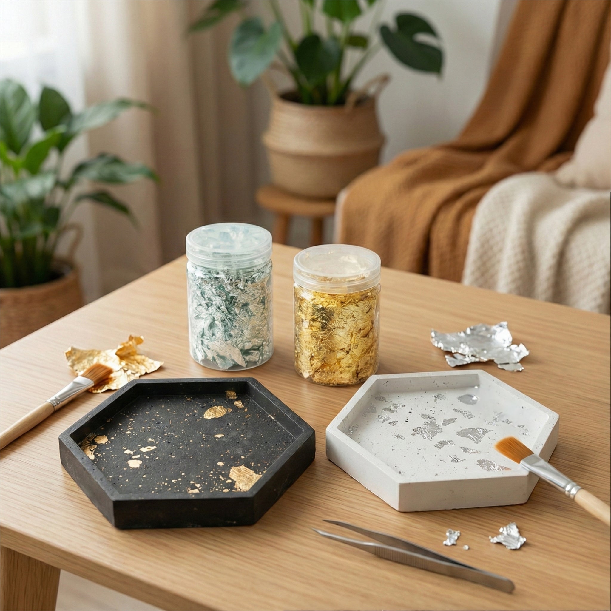 Foglia Oro e Foglia Argento - Decorazioni per gesso Aqua Resin