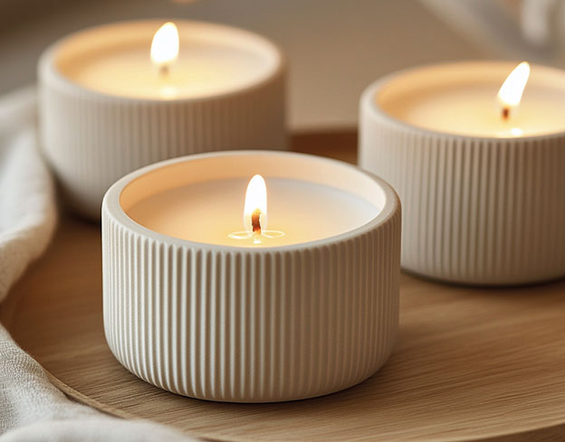 Porta candele aqua resin