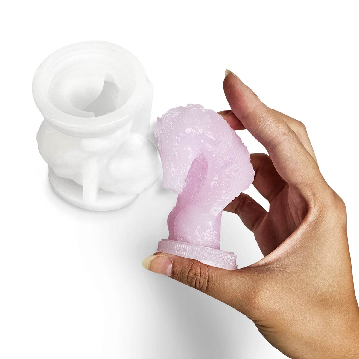 Stampo in silicone candela Cavallo per candele scultoree in Aqua Wax e statuette in Aqua Resin