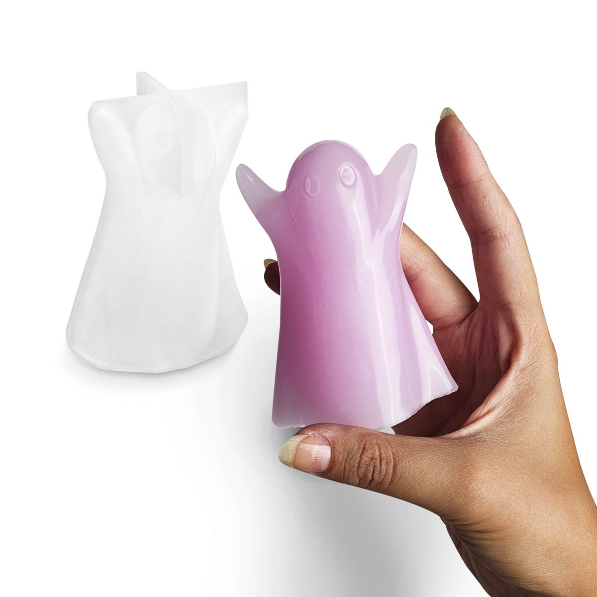 Stampo in silicone Candela Fantasmino – Candele e decorazioni di Halloween - Aqua Resin